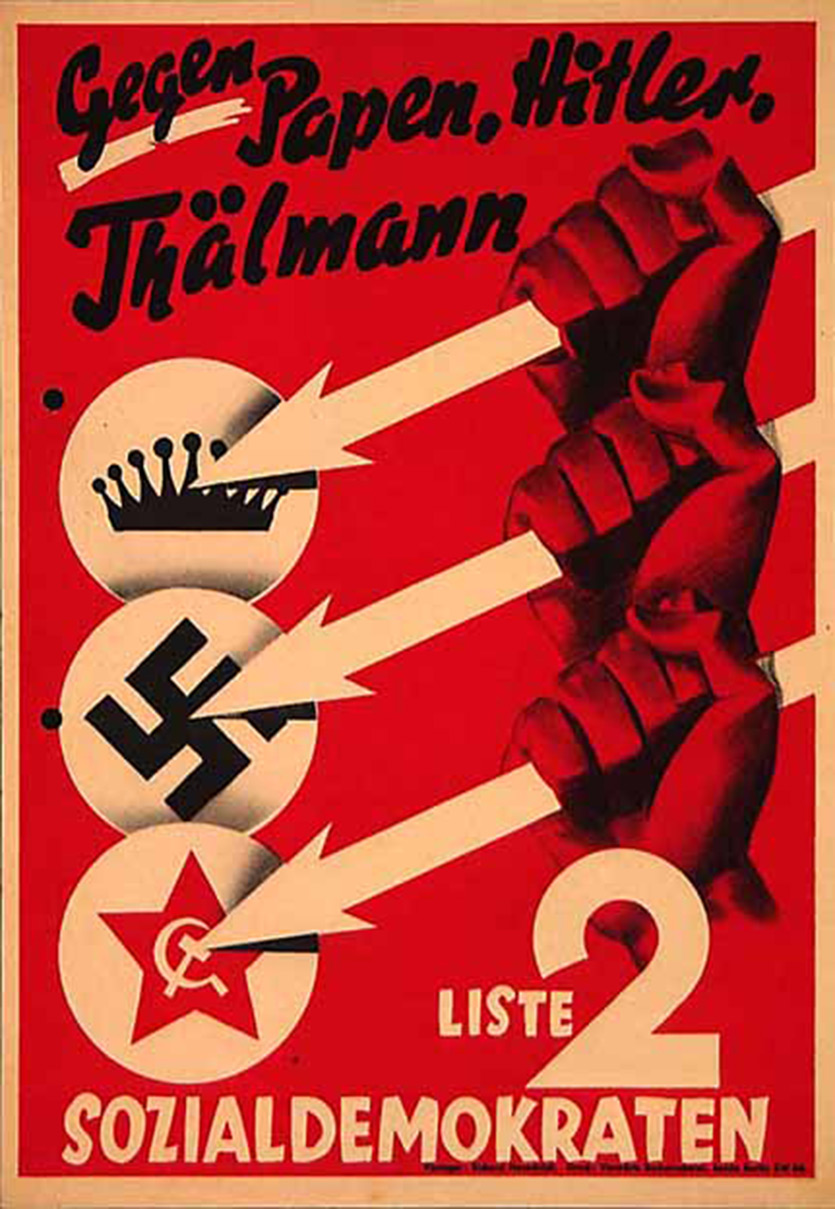 Affiche de 1932 du SPD