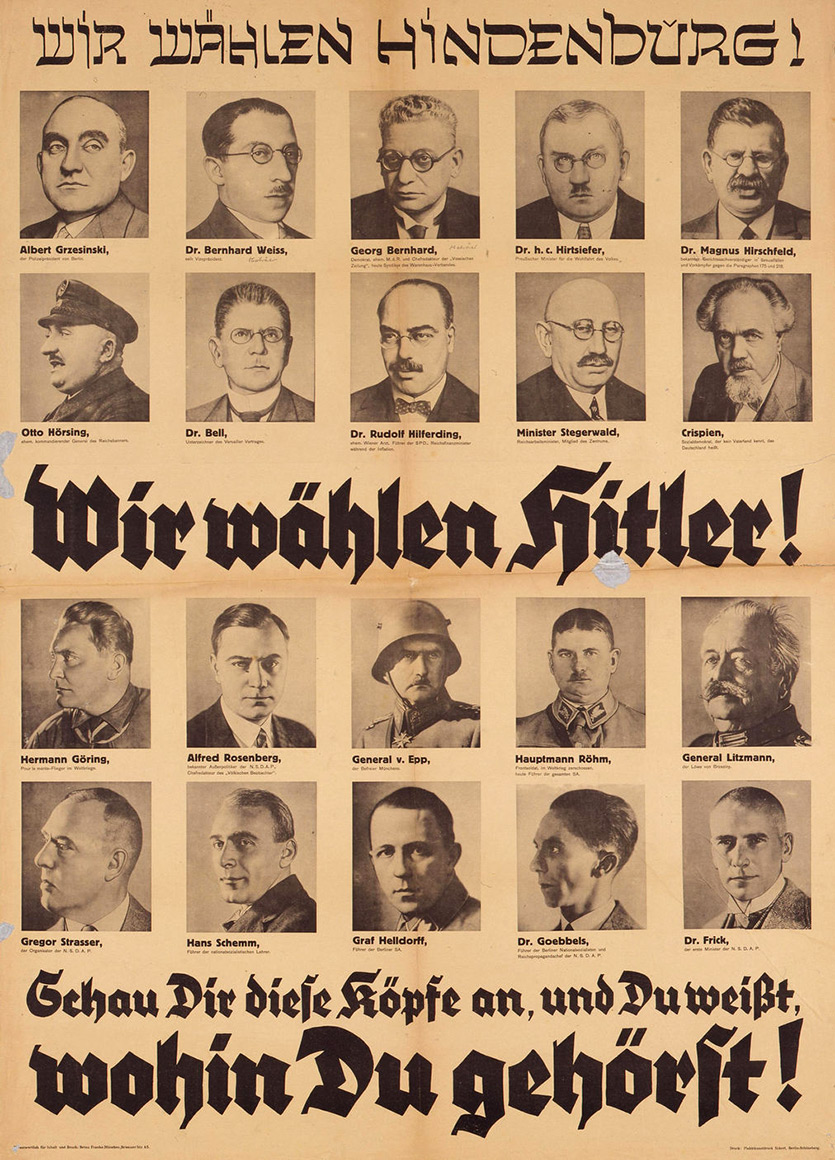 Wahlplakat NSDAP 1932